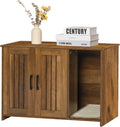 Dwanton Cat Litter Box Enclosure, with Scratching Mat, 31.5" x 19.7"x 21.7"