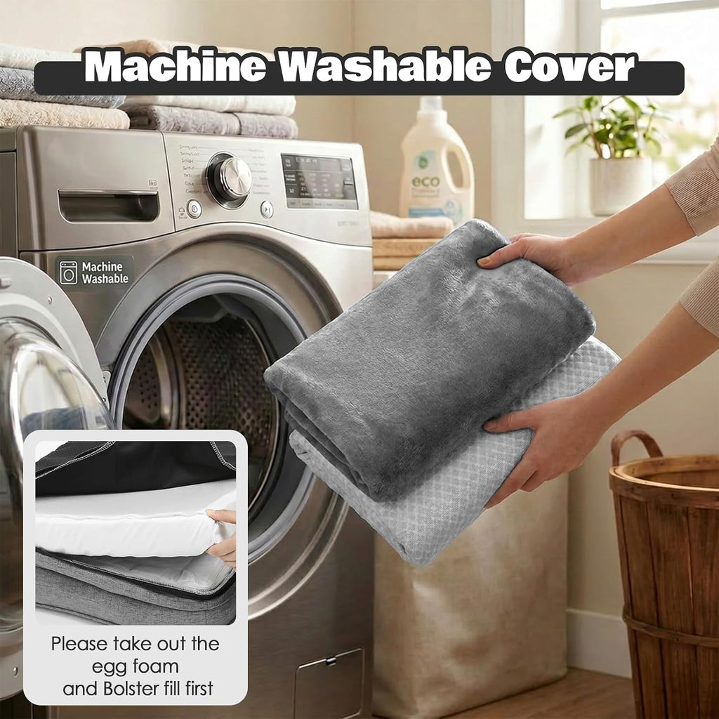 Orthopedic Dog Beds Large Sized Dog, 2-Pack Washable Covers, 36" L