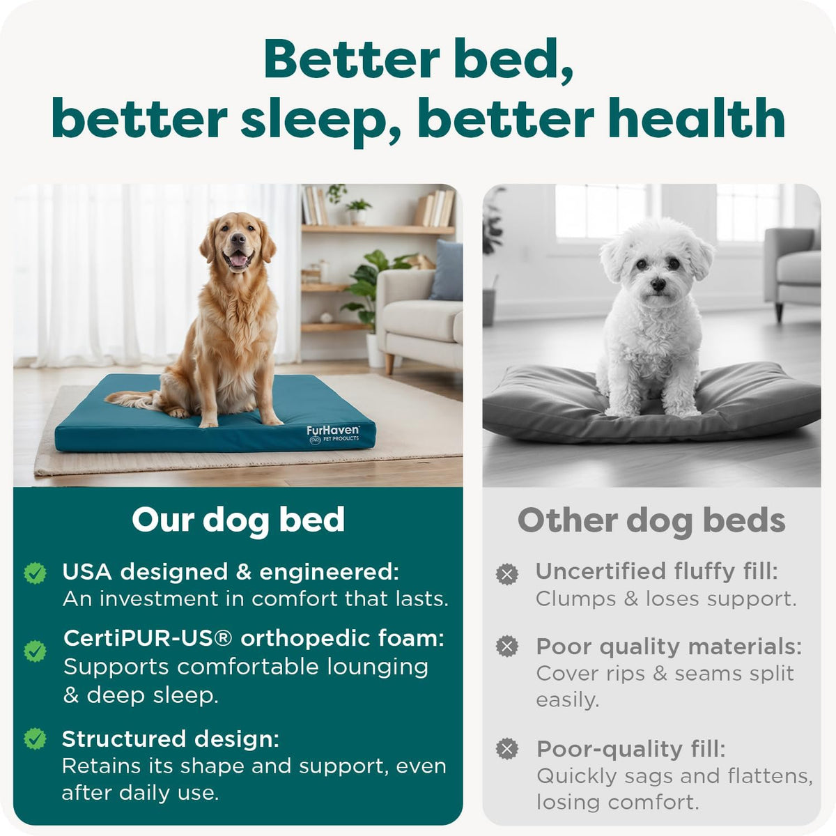 Furhaven Water-Resistant Orthopedic Dog Bed for Large Dogs w/ Removable Washable Cover, For Dogs Up to 95 lbs - Indoor/Outdoor Logo Print Oxford Polycanvas Mattress - Stone Gray, Jumbo/XL