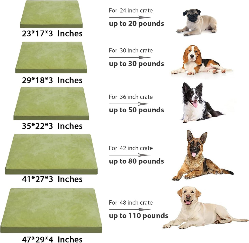 NUPIDA Waterproof Medium Dog Bed for Crate with Washable Cover, 29x18