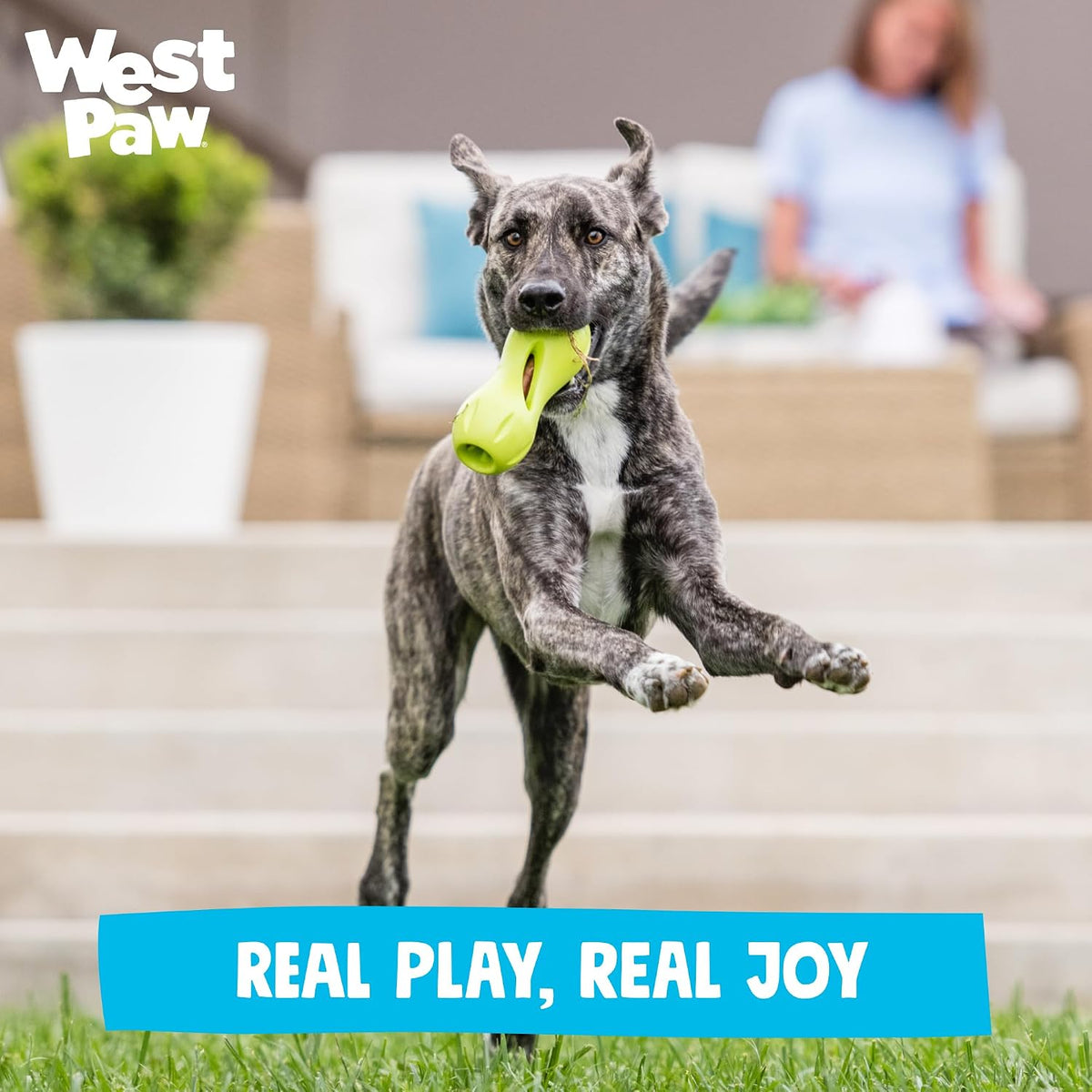 WEST PAW Qwizl Durable Zogoflex Dog Puzzle Toy for Mental Stimulation, and Enrichment - Treat Dispensing for Bully Sticks and Dental Sticks - Dishwasher Safe - Made in USA - Small - Tangerine