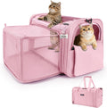 MIDOG Soft Cat Carrier Airline Approved, Expandable for Cats Up to 15lbs