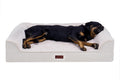 Furhaven Plush & Embossed Velvet Cooling Gel-Top Dreamer Sofa Pet Bed, Clay, Jumbo