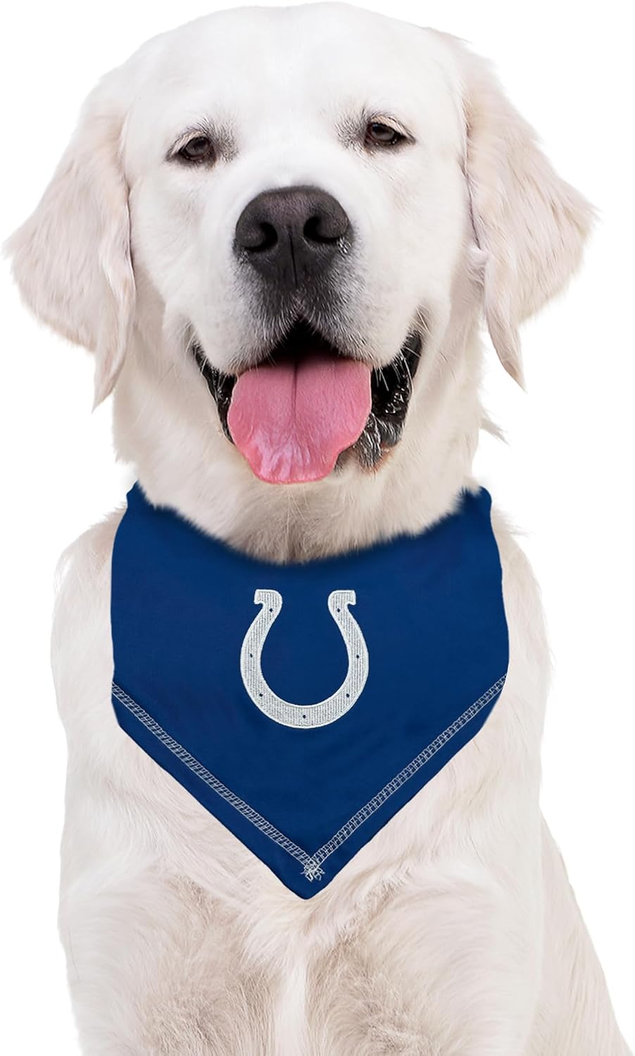 Pets First NFL Indianapolis Colts TIE Bandana, Large/X-Large. Dog Bandana Scarf Bib for Pet Cat Dog. The Ultimate Game-Day, Party Bandana
