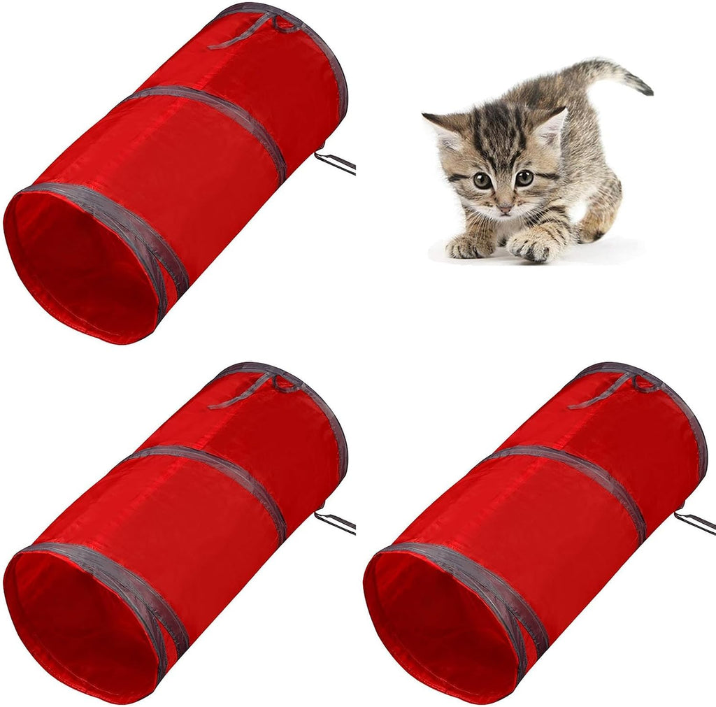 iCAGY Cat Tunnel for Indoor Small Cats Kittens Rabbits, Foldable Tube Toys