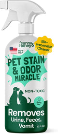 Sunny & Honey Carpet Cleaner Spray, Enzyme Pet Stain Remover, 32oz Mint
