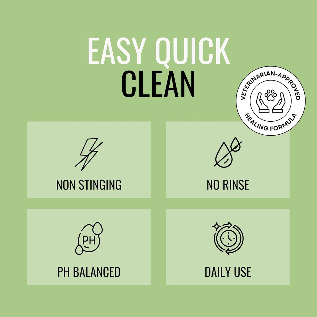 NOVEHA 300PCs Dog Ear Cleaner Wipes, Daily Ear Cleaner for Dogs & Cats - Stop Ear Itching with Aloe, Eucalyptus & Witch Hazel Ear Wipes for Dogs - for Odor Control, Dirt and Wax Removal, Unscented