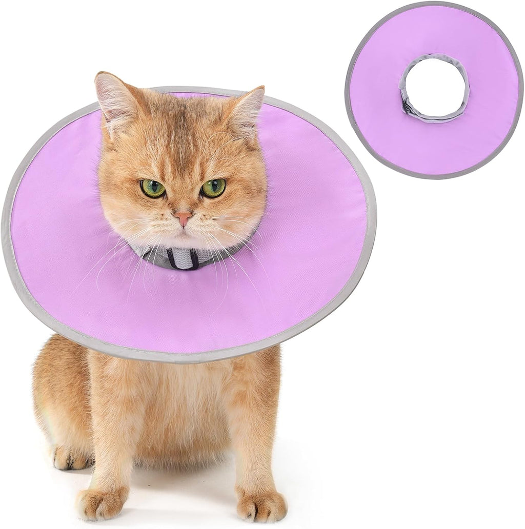 Avont Lightweight Waterproof Foldable Cone, Soft E-Collar - L Purple