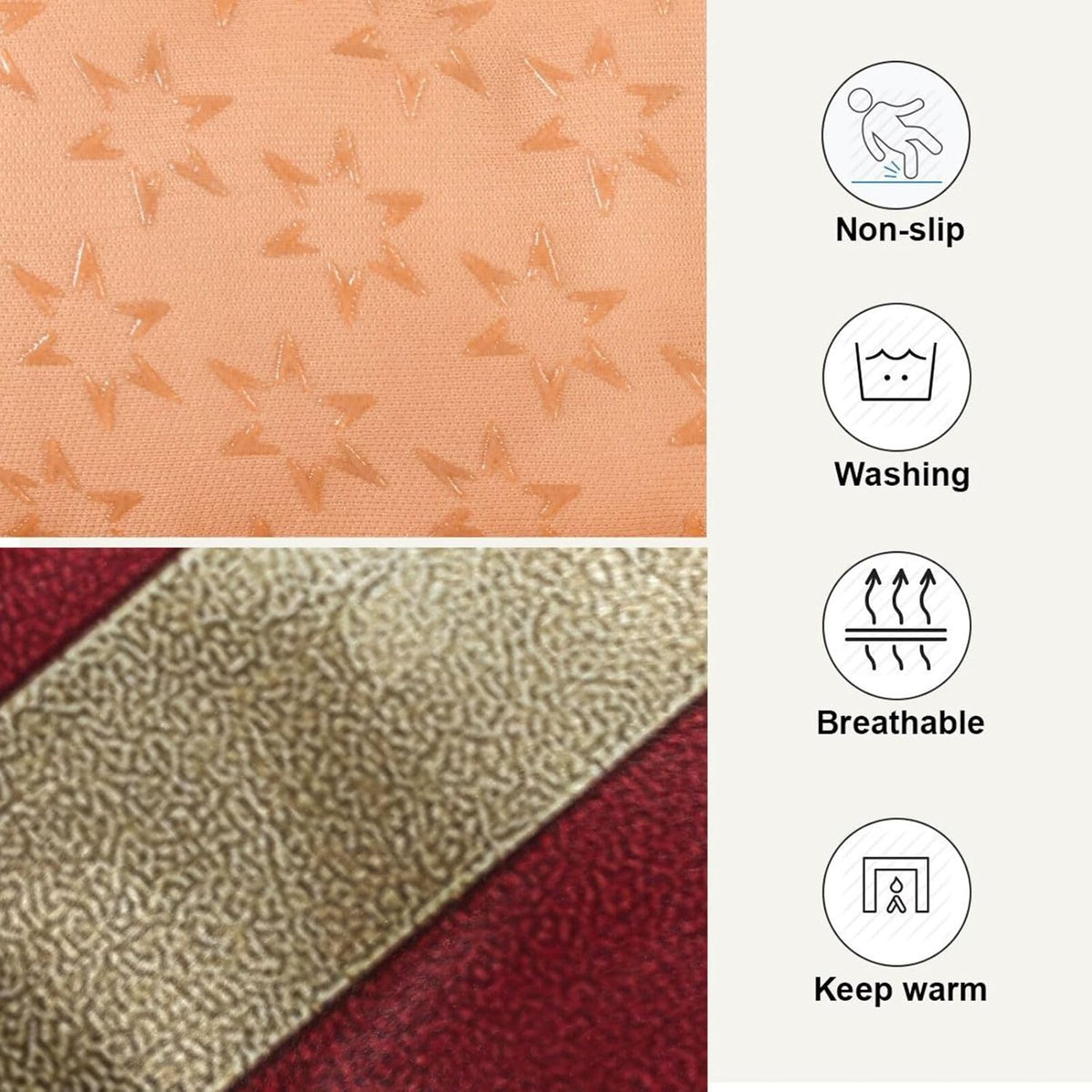 Blueangle Vintage American Flag Pet Bed, Comfortable Bed Mat for Cat and Small Medium Dogs Puppy, 24x18in