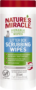 Nature's Miracle Cat Litter Box Scrubbing Wipes, Enzymatic Formula, 30 Ct