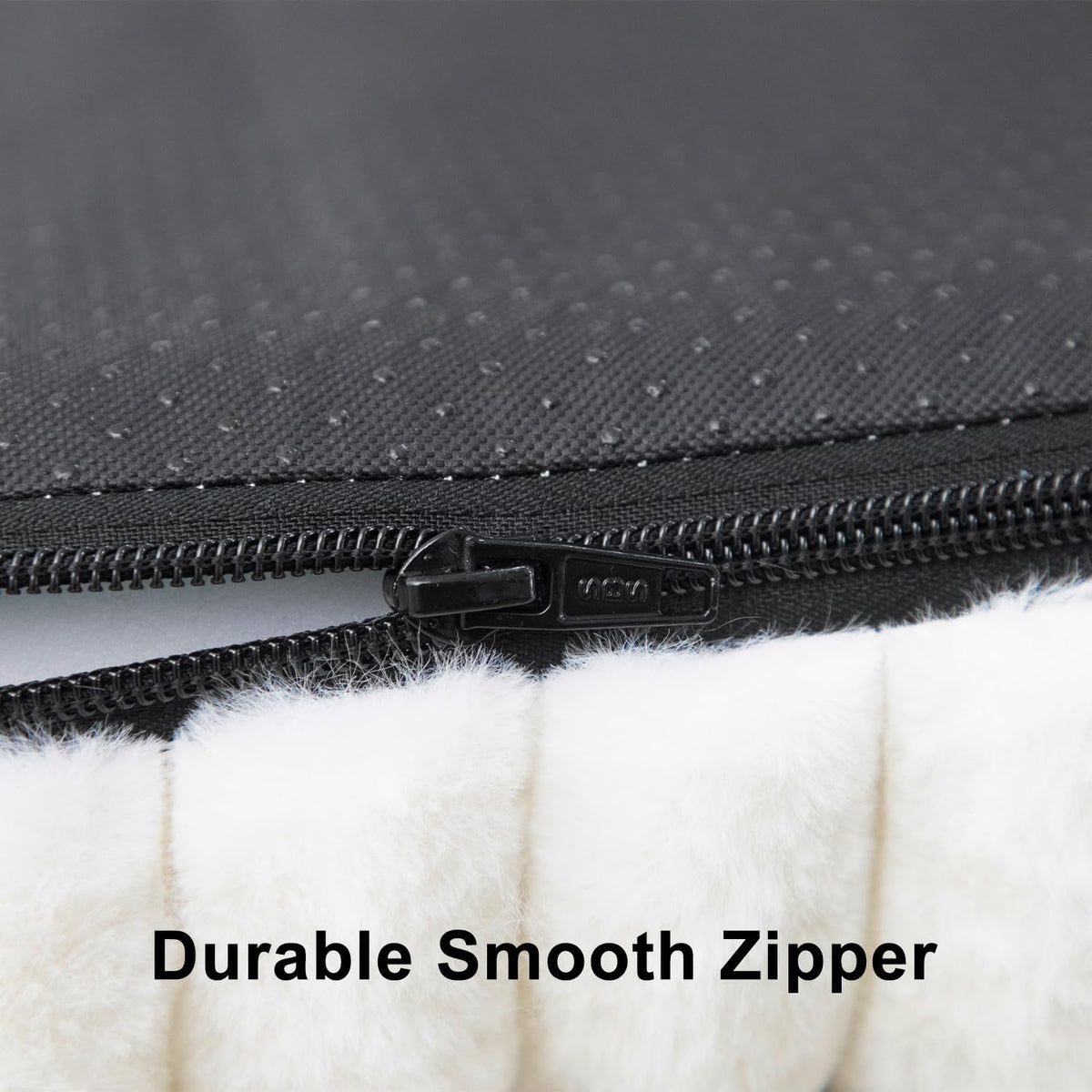 Waterproof Orthopedic Dog Bed for Large Dogs Cream