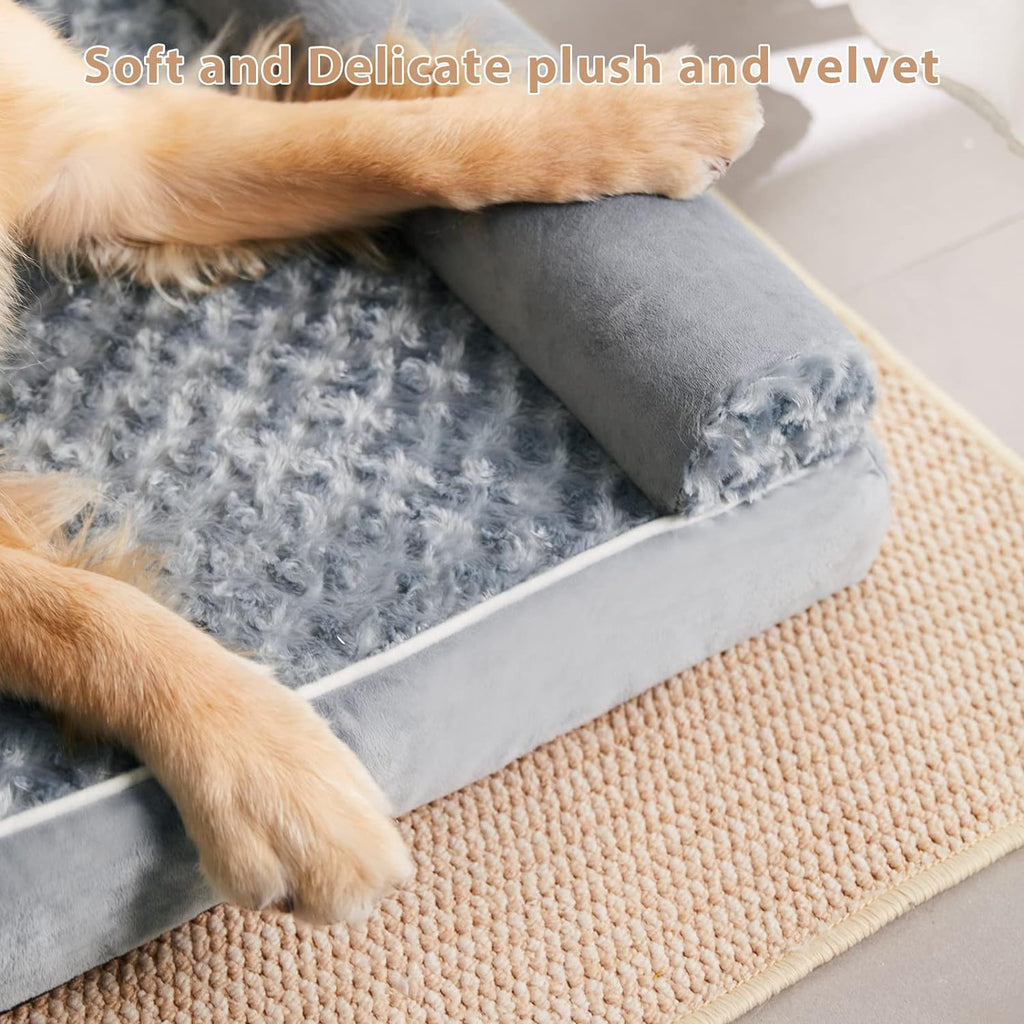 BFPETHOME Orthopedic Washable Large Dog Bed for Senior Dog Comfy Sleep