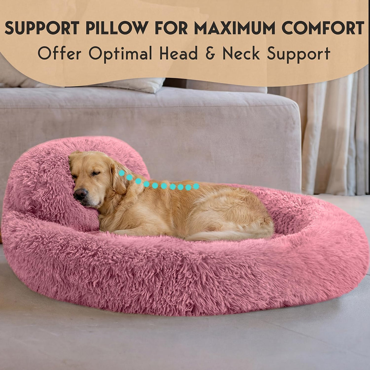 XL Dog Beds for Large Sized Dog - 45'' Extra Large Dog Bed, Washable, Soft