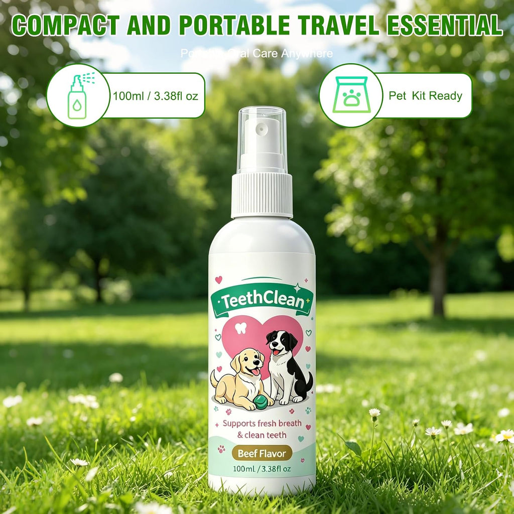 2Pcs Premium Dental Spray, Probiotic Oral Spray, Suitable for Dogs and Cats, Freshens Breath, Helps Keep Teeth Clean and Gums Healthy, Maintains Oral Hygiene - No Brushing Required (100ml)