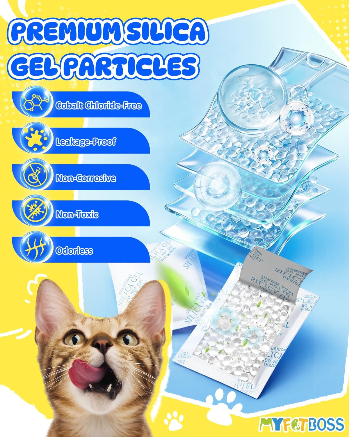6PCS Desiccant Packs Replacement Fit for oneisall Smart Feeders