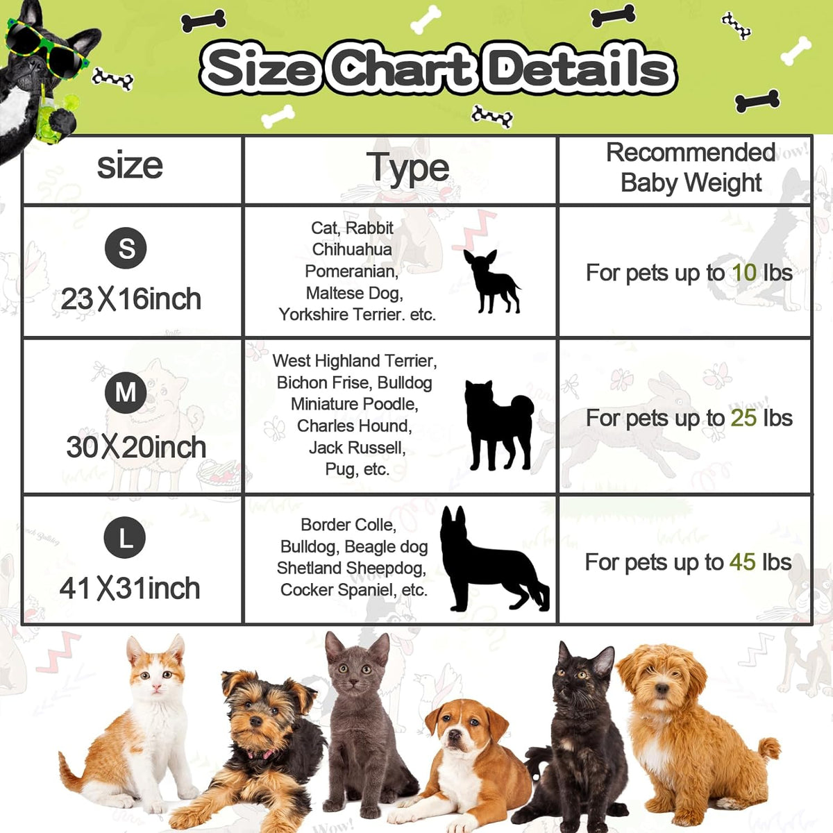 Rezutan 3 Pack Premium Soft Dog Blanket for Medium Dogs Puppy & Cat