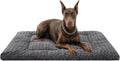 Exsnugy Washable Dog Bed Mat Large Size Fluffy Pet Crate Pad 53x36 XXL
