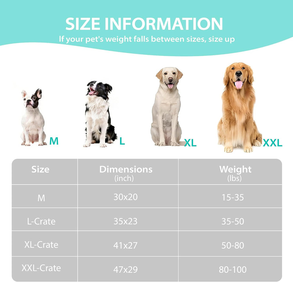 Cooling Dog Bed for Medium Dogs, QMAX>0.5 Waterproof Pet Beds
