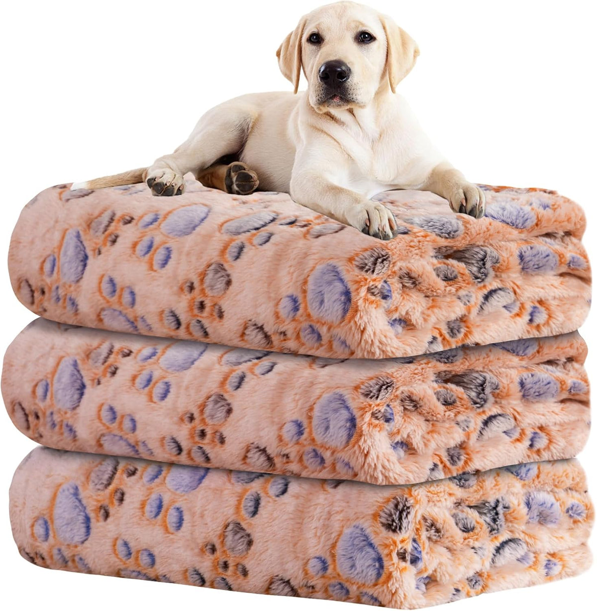 Rezutan Blanket for Large Dogs & Cats Soft Reversible Cute Paw 40"x31"