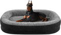 JOEJOY XXL Orthopedic Dog Bed for Large Dogs, 360° Oval Bolster, 48"