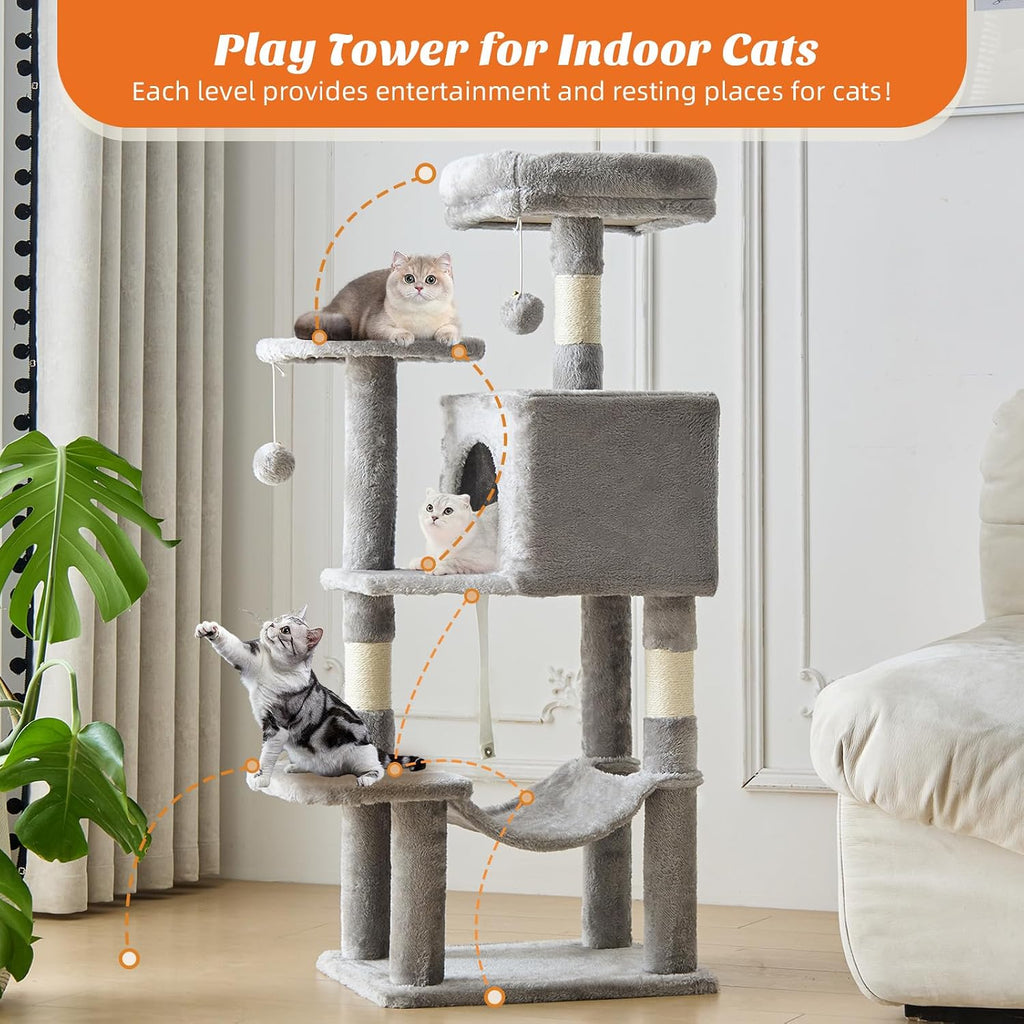 44 Inch Small Cat Tree Tower for Indoor Cats and Kittens