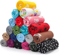 Eccliy 20 Pcs Puppy Blanket Fleece Pet Dog Throw, Paw, 28 x 24 Inch