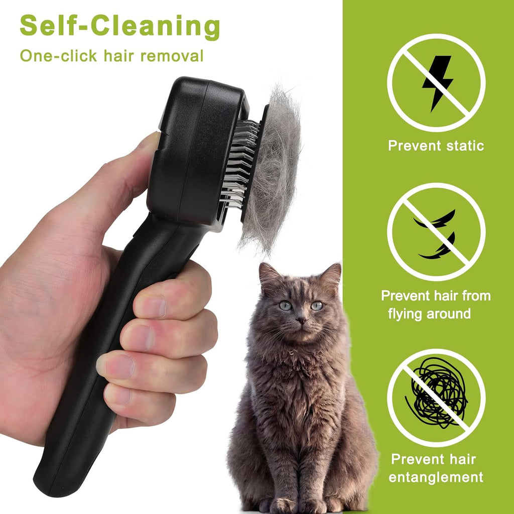 Pet Steam Brush, 3-in-1 Dog & Cat Grooming Comb for Pet Hair Removal