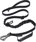 Hotsky Tactical Bungee No Pull Strong Dog Leash,Reflective Black,4-6FT