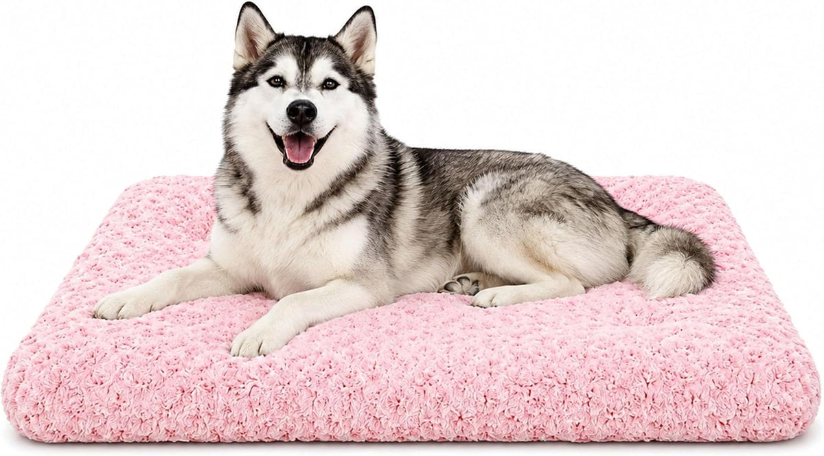 Dog Bed Large Size, Plush Washable Pet Bed Mat, Dog Crate Bed 41"x27"