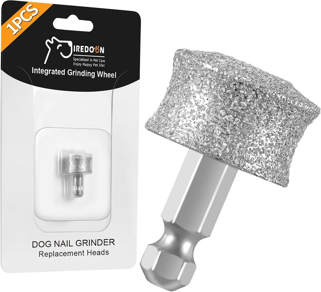 Dog Nail Grinder Replacement Head for Most Brands and All Pets 1PCS | For IREDOON Casfuy etc,low noise and vibration,fits most pet nails,highly efficient, safe and durable,less heat generation
