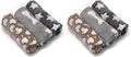 2 Pack 3 Puppy Blankets Super Soft Warm Sleep Mat Grey Cute Print Fluffy Fleece Pet Flannel Throw Dog Blankets for Small Dogs Cats,Star&Bone&Love- Small (23"x15")