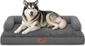 MEKIY XXL Orthopedic Waterproof Dog Bed with Bolster for Extra Large Dogs
