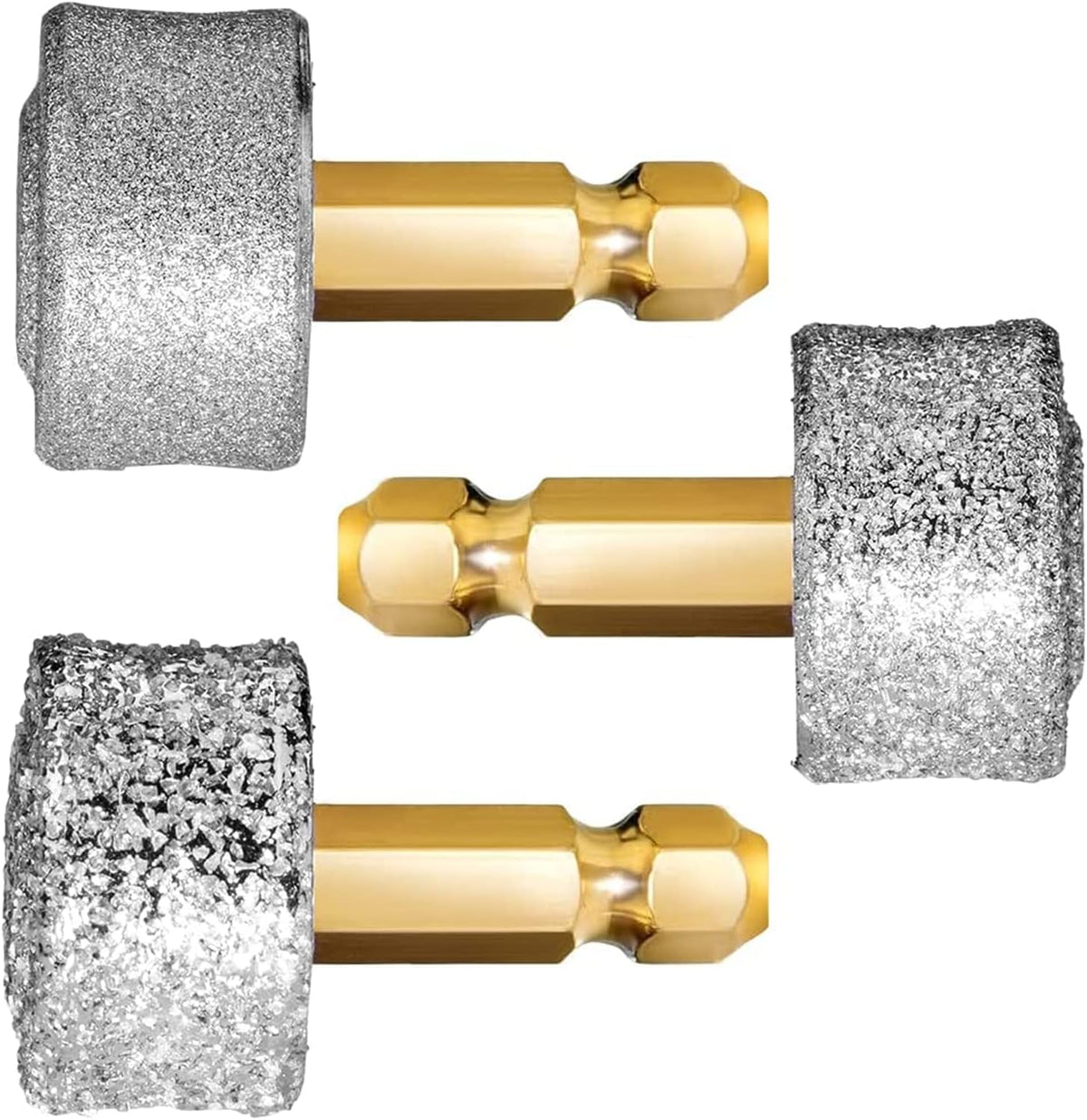 Dog Nail Grinder - Regular, Hard & Soft Replacement Head - Small & Large Dogs - Premium Quality - Diamond Tip Drill Bit - Professional Dog Nail Trimmers - Grooming Kit - 3 Pack 