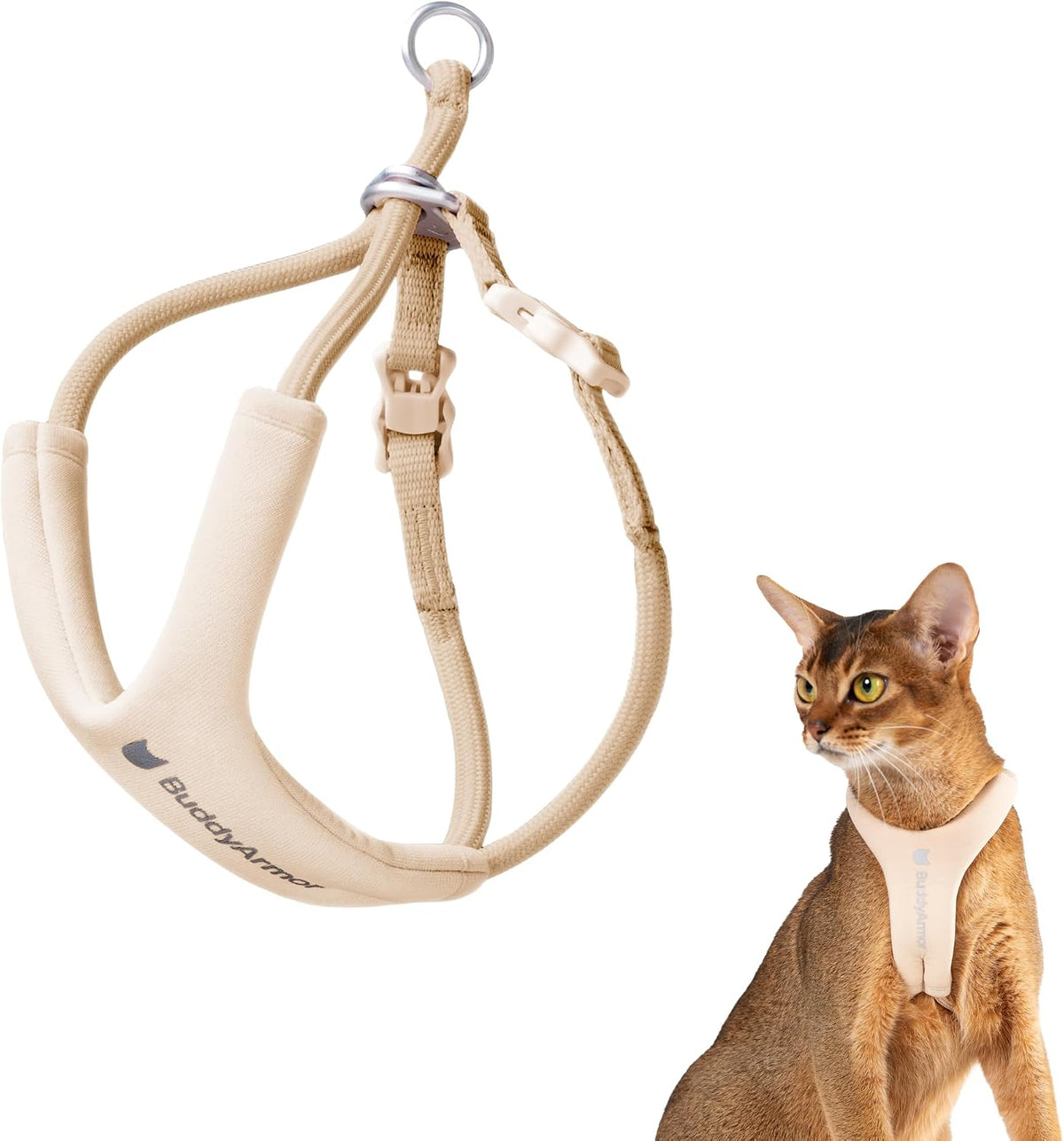 Escape Proof Y Shape Cat Harness Anti-Choke (Earth, M)