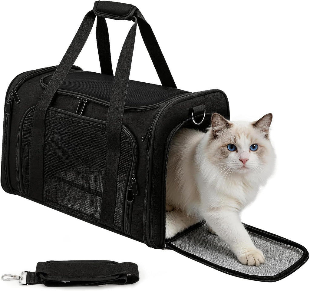 Cat Carrier Soft, Dog Carriers for Small Dog/Large Cat (Up to 16lb)