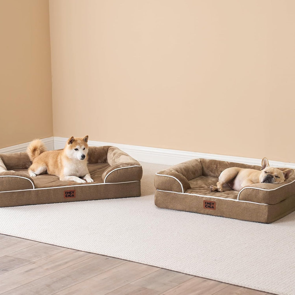 EHEYCIGA Orthopedic Dog Beds Large Sized Dog, Waterproof Washable Pet Bed