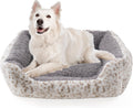 Smouatou Dog Soft Bed, Anti-Anxiety Puppy Cuddler Bed for Puppy Dog and Cat (Grey, L)