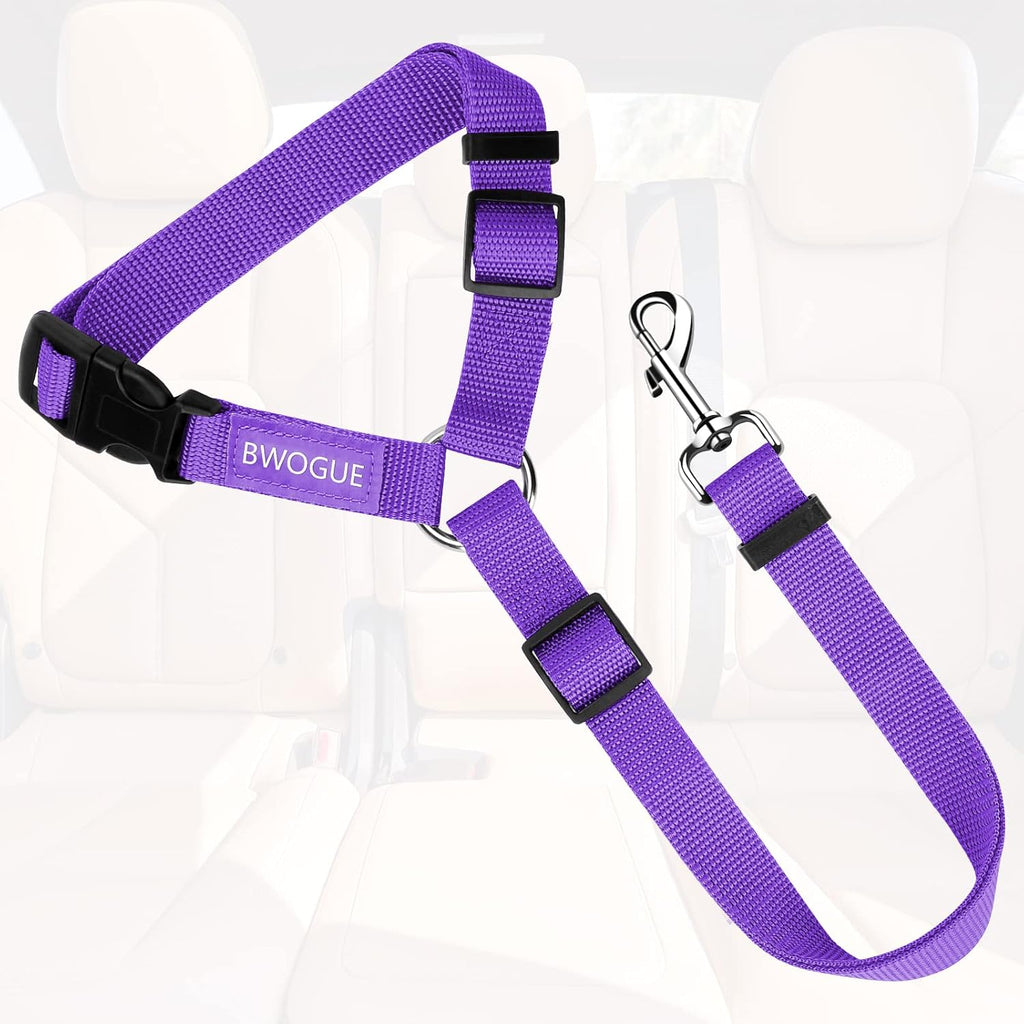 BWOGUE Dog Seat Belt for Car, Headrest Restraint Safety Lead, 1 Pack
