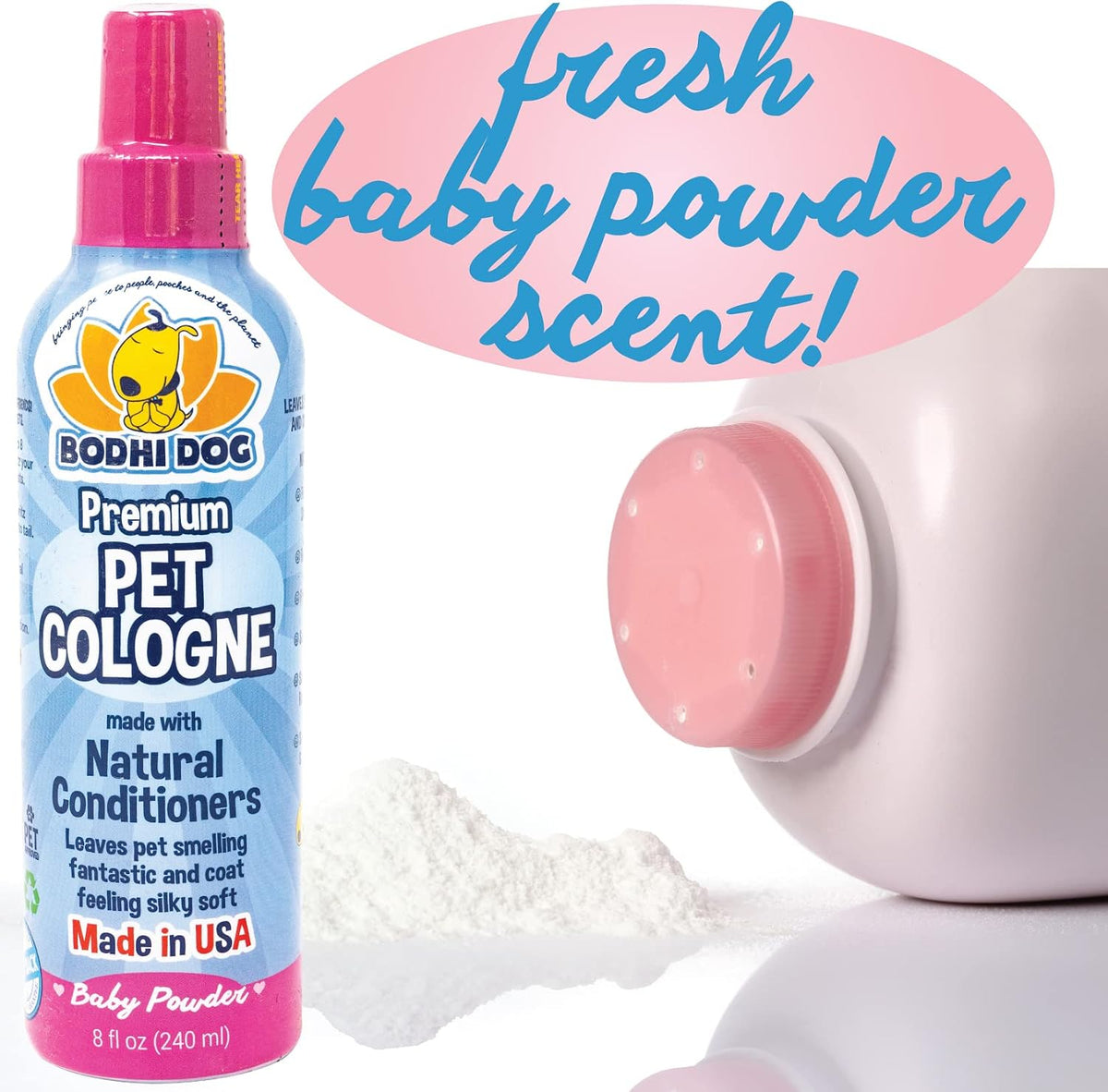 Bodhi Dog Baby Powder Cologne 8oz + Sugar Cookie Cologne 8oz Bundle