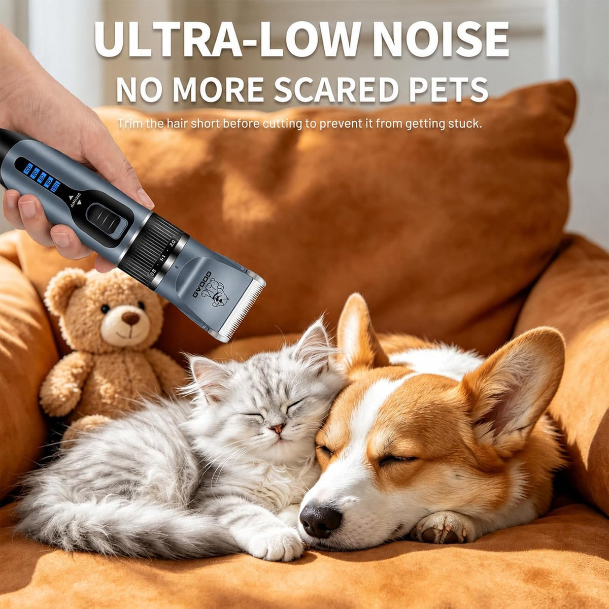 Dog Clippers Grooming Kit and Trimmer for Small and Large Dogs Cats