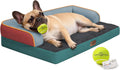 Comfort Expression Washable Dog Bed with Bolster for Medium to Large Dogs