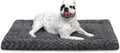 Exsnugy Washable Dog Bed Mat Medium Size Fluffy Pet Crate Pad 30x19