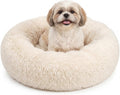 nononfish Dog Bed for Small Dogs,Calming Donut Plush Pet Bed