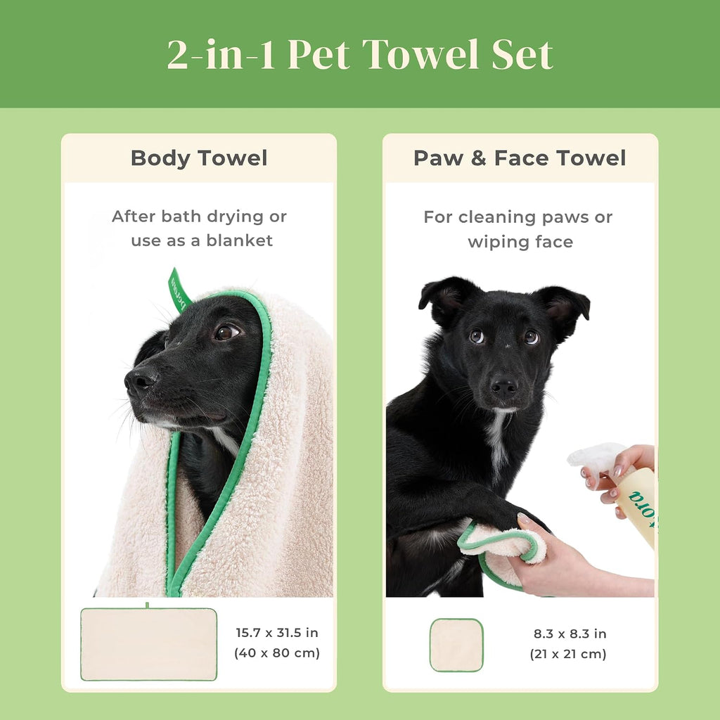 petora Rub Me More Pet Spa Towels, 2-Piece Set