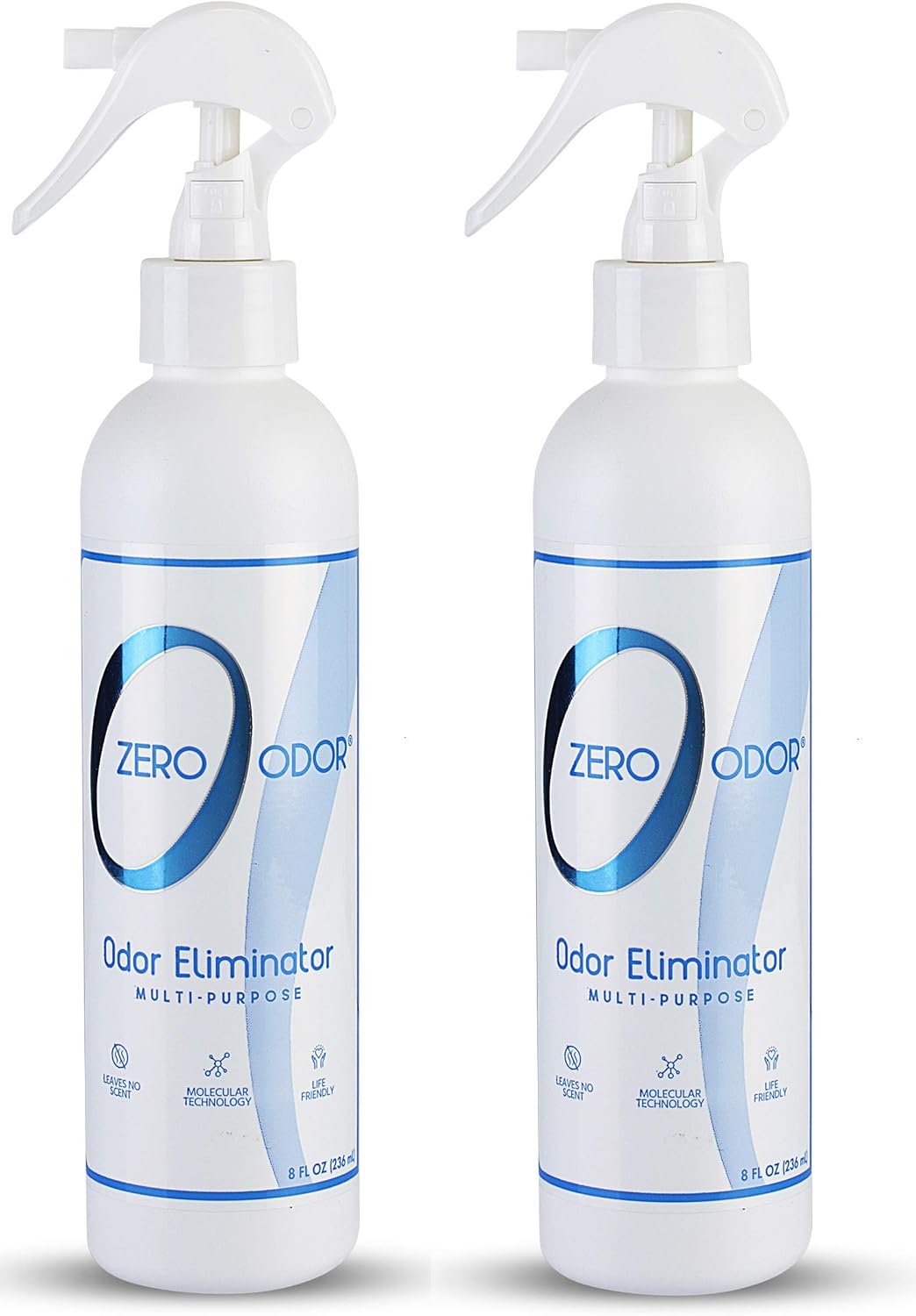 Zero Odor Multi-Purpose Odor Eliminator, Fabric & Room Deodorizer, 2 Pack