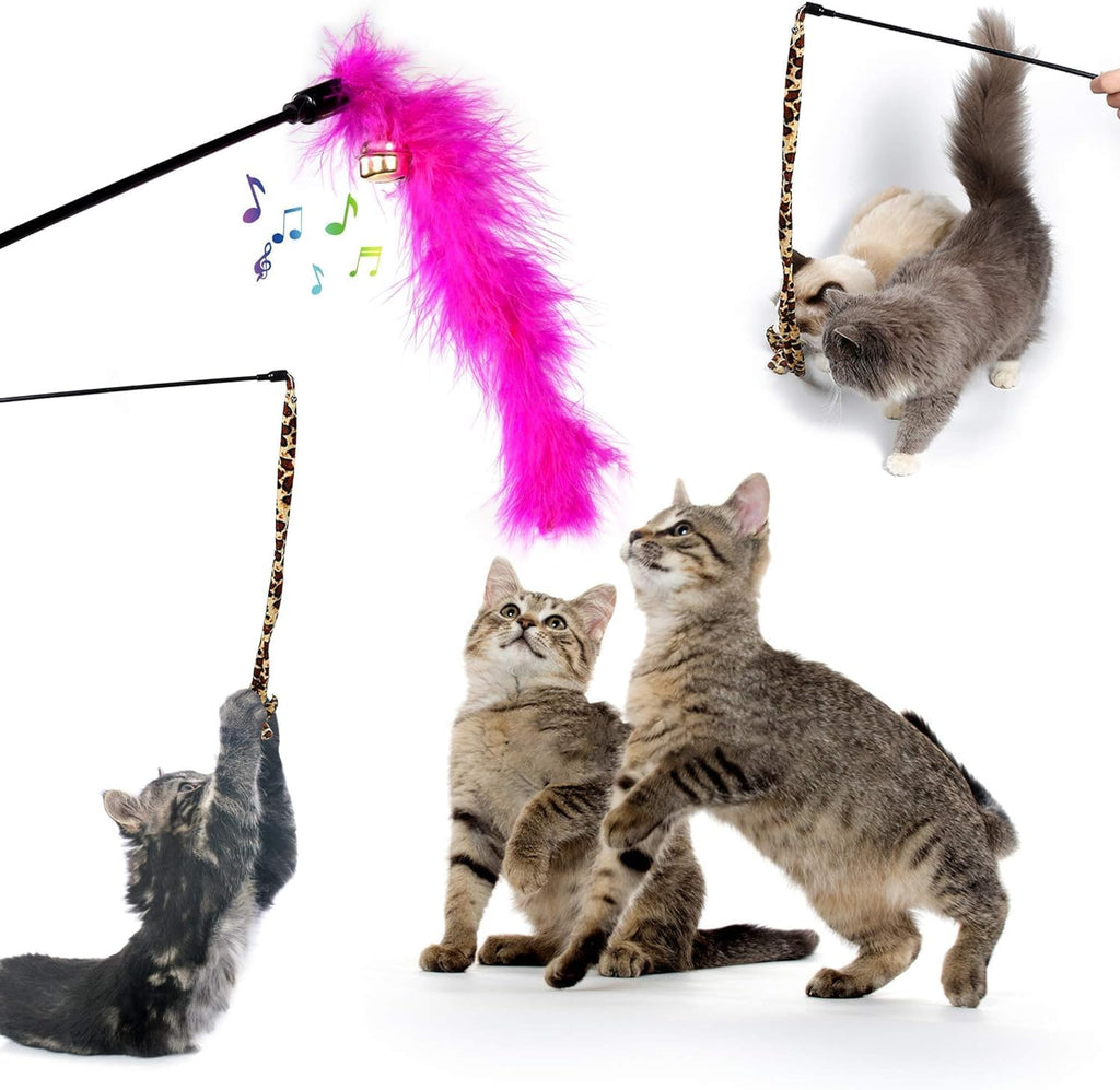 AILUKI 35PCS Cat Toys Variety Pack for Indoor Cats, Kitten Toys Cat Tunnel | Kitten Toys for Indoor Kittens Cat Toy Bundle Set with Feather Wand, Plush Mice, Crinkle Balls & Interactive Cat Toys Bundle