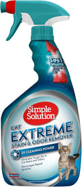 Simple Solution Extreme Cat Stain Remover, Cat Spray Odor Eliminator, 32oz