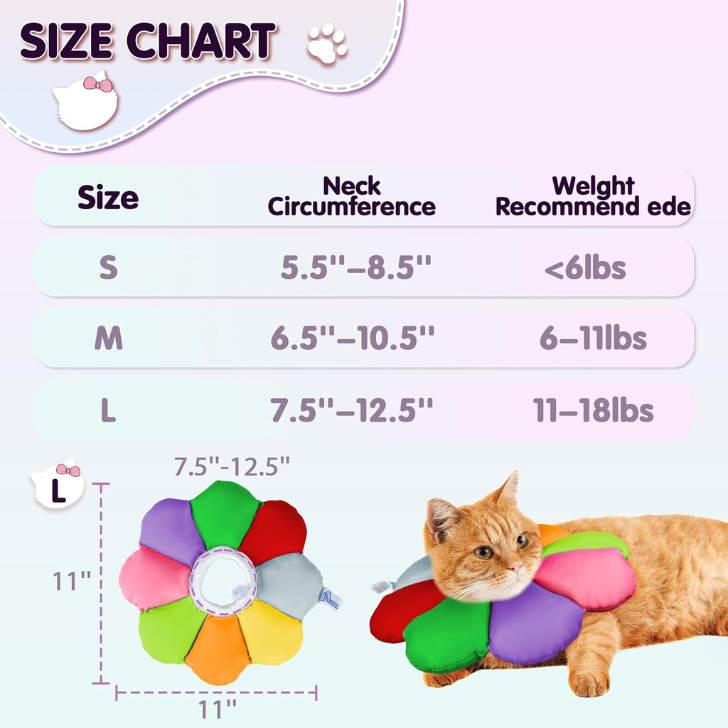 ANWA Waterproof Cat Cone Collar Soft, Cat Donut Collar After Surgery