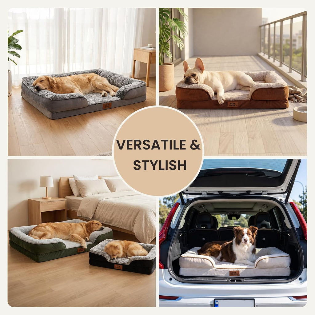 Orthopedic Dog Bed Medium Size Dog, Memory Foam Dog Bed Couch, 30" L