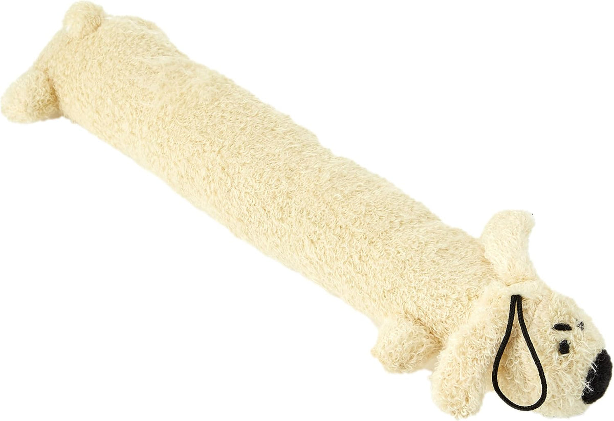 Multipet Original Loofa Dog Plush Toy - Squeaky Toy for All Dogs - Extra Soft Plush - Stuffed Animal Dog Toys for Playing - Cute Dog Pet Toy (1 Count, 12”, Random Color Surprise)